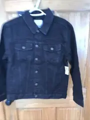Old Navy Black Jean Jacket Xl Kids