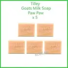 TILLEY SOAP x 5 PAW PAW Goats Milk Soap 100gm - AUSTRALIAN MADE