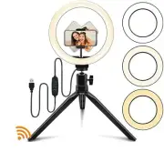 12” Ring Light Tabletop, Selfie Ring Light with Tripod Stand and Phone Holder