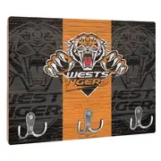 Wests Tigers NRL Wall Key Rack Holder