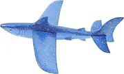 1Set Shark Shape Flying Plane for Glider Fun Outdoor Activity for Festivals Birthdays Enhances Hand Eye Coordination Operational Skills