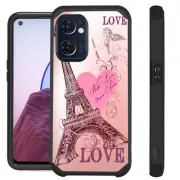 FUSION For OnePlus Nord N300 5G Case Hybrid Phone Cover EIFFEL TOWER LOVE