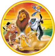 LION KING Edible Cake Topper Rice Wafer Paper 19cm DISNEY Kids Birthday Cake