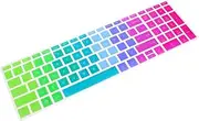 Vaguelly Keyboard Protector Skin for Bf Gradient Design Easy to Clean Food Grade Cover Reusable and Leak Against Spills and Dust
