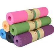 YOGA MAT NonSlip Light Gym 1830x610x6mm Pilates Home Fitness Assorted Colours