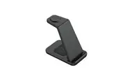 Wireless Charger for Samsung, Foldable 3 in 1 Fast ChargingStation/Stand/Multi Charger for Samsung S24/S23/S22/Note 20, for Galaxy Watch, Buds(Black)