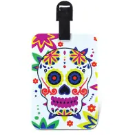 Luggage Tag Day of the Dead Identification Label Suitcase Backpack ID Travel New