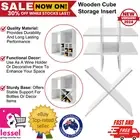 4 Cube Storage Insert Cube Wine/Cross Insert Shelf Display Cabinet Organiser
