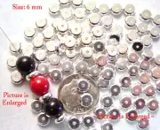 25 Silver Plated Flat Heishe Spacer Beads 6mm