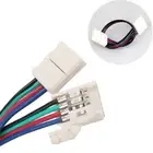 CABLE 10MM 5050 LED STRIP RGB LIGHT TO CONTROLLER CONNECTORS 10X 4 PIN