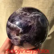 2.66LB Natural dreamy amethyst ball quartz crystal sphere reiki healing XQ276