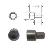 Replacement Hex Ball Adaptor for Skylight and Awning Window Operators, Bronze