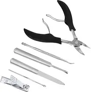 PLAFOPE Nail Care Set Includes Nail Clippers Pedicure Tools Callus Remover Nail Grinder Dead Skin Remover for Hands Feet