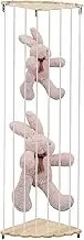 Corner Stuffed Animal Storage,Stuff Animal Holder Corner - Plush Organizer Wooden, Adjustable Height Storage Organizer Stuffed Animal Hammock, Playroom Organization