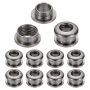 5mm(1/5 Inch) Brass Hole Eyelets, 10 Pcs Arc Surface Grommets, Black