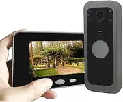 CIC SHOW Doorbell Camera Wireless with Portable Screen, 720P Motion Alarts, Plug & Play, No Subscription.