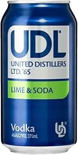 UDL Lemon Lime & Soda Vodka Can 375 ml (Pack of 24)