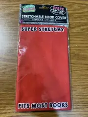 LEARNING CRAZE BY DEBBIE LYNN STRETCHABLE BOOK COVER REUSABLE WASHABLE Red