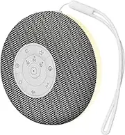 ZOESON LED Night Light with Wireless Speaker, White Noise Machine, 39 Soothing Sounds Therapy for Sleeping Nursery Travel, USB Rechargeable Continuous or Timer-1pcs