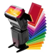 Gel Filter Flash Diffuser soft box 12 Sets of Colorful Studio Lighting Fla~'l