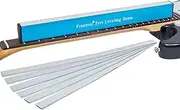 Frautron 16" Fret Leveling Beam, Aluminum Guitar Fret Leveler Sanding Block File Bar, Pro Luthier Fretboard Leveling Repair Tool with 12PCS 120/240/400/600/1000 Grit Replacement Sandpaper Strip