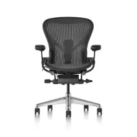 在飛比找momo購物網優惠-【Herman Miller】Aeron 全功能- 石墨黑鋁