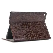 MCC iPad 10.2" 2021 9th Gen Croc-Style Leather Apple Case Cover iPad9 [Brown]