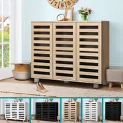 ALFORDSON Shoe Cabinet Storage Rack Drawer Organiser Shelf 21/30 Pairs Wood