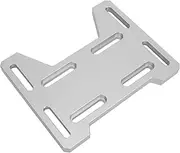 Motor Mount Adapter Plate, Go Kart Motor Mount Plate Billet Aluminum Rustproof Long Service Life for 4 Stroke Engines (Silver)