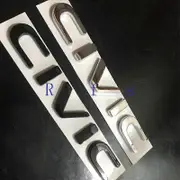 Car 3D ABSEmblem Badge Sticker for Honda Civic Car Rear Tail Trunk Letter Logo Stickers Decals Auto Accessories Car Styling glossy black