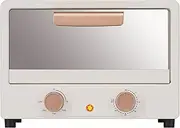 Countertop Mini Oven, Multifunctional Electric Oven for Home Use, 800 Watt Power Capacity 15 Litre Adjustable 70-250℃ Precise Temperature Control Double Layer Grill, Suitable for Baking