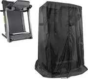 Black Treadmill Cover, Folding Treadmill Cover Waterproof Outdoor,Dustproof Cover for Treadmill Folding Running Machine with Storage Bag,117x90x181cm