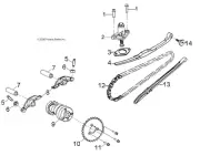 Polaris Camshaft Assembly, Genuine OEM Part 0453574, Qty 1