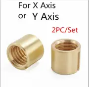 2PC CNC Milling Machine Brass Cross Feed Nut Part X/Y Axis For Bridgeport Mill