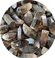 GAF TREASURES Wholesale Smoky Quartz Points, Natural Smoky Quartz Points, Raw Smoky Quartz Points Healing Crystals (Smoky Quartz Points, 0.25 Pound)