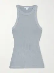 [James Perse] James Perse - Ribbed Stretch-supima Cotton Tank - Gray - 4 4 Gray