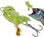 Bass Fishing Lures Metal Fishing Lures Glitter Glitter Line Spinner Jig Swimaits Crab Spinnerbait Fishing Accessories for Bass Trout Salmon Pike Do