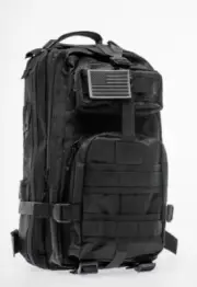 Military Hiking Tactical Backpack Medium Large Army Molle 35L Black Outdoor