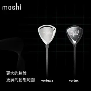 Moshi Vortex 2 漩音入耳式耳機 中高音 低音 Integra 被動抗噪 編織線 有線耳機