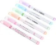 OFFSCH 6pcs Pens Set Vibrant Colored Marker Pens for Note Taking Journaling School Projects DIY Crafts Easy to Use for Creative Expression