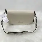COACH Andrea Shoulder Bag In Refined Calf Leather/Silver/Chalk CT768 NWT