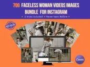 Faceless Woman Videos Bundle for Instagram | Aesthetic Faceless Reels & Photos