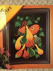 Vintage '70's Columbia Minerva Designer Needlepoint 1532 - Gourds - CHART ONLY