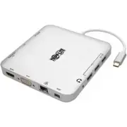 Tripp Lite USB C Docking Station w/USB Hub mDP HDMI VGA GbE PD Charging 4K @ 30H