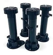 Plastic Kitchen Cabinet Cupboard Vanity Adjustable Legs - x4