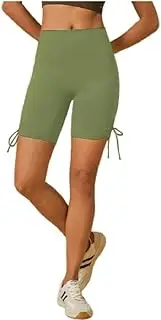 [Generic] Women's Rash Guard Board Shorts Sports Capris Swim Bottom Skinny Surfing Tights with Side Drawstring