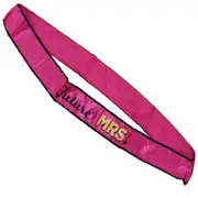 Future Mrs Hot Pink Satin Sash
