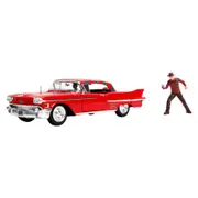 ANightmare on Elm Street 1958 Cadillac W/ figure 1:24 Die-cast Model Kit Toy