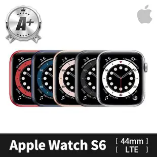 【Apple】A+ 級福利品 Apple Watch S6 LTE 44mm 鋁金屬錶殼(副廠配件/錶帶顏色隨機)