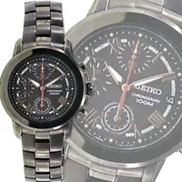 在飛比找momo購物網優惠-【SEIKO 精工】Criteria星空璀璨三眼計時腕錶37